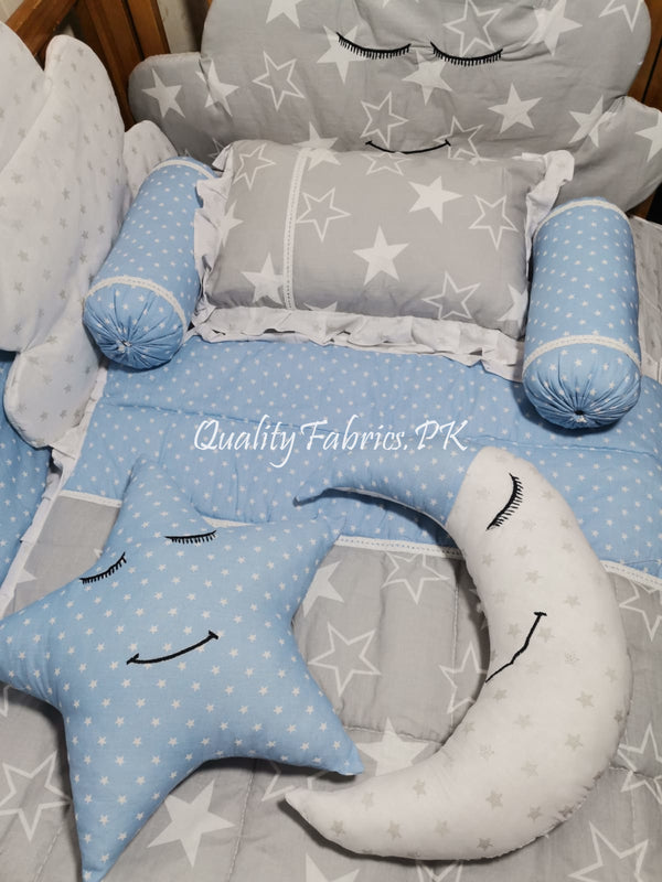 Grey cloud cot clearance bedding