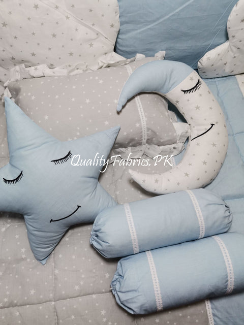 CS-709: Cloud Theme Cot Bedding Set