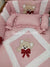CS-710: Bear Theme Embroidered Cot Bedding Set
