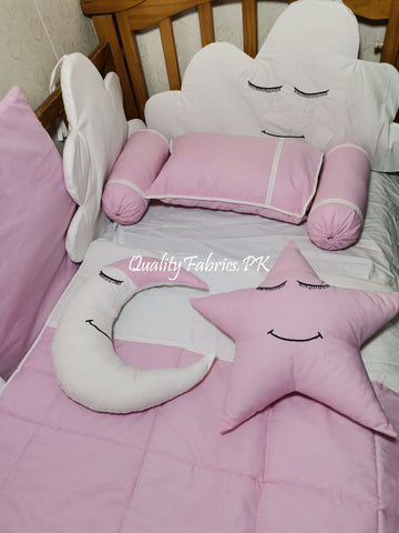 CS-745: Cloud Theme Cot Bedding Set