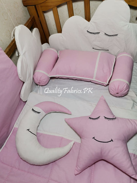 CS-745: Cloud Theme Cot Bedding Set