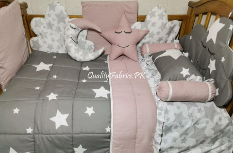 CS-747: Cloud Theme Cot Bedding Set