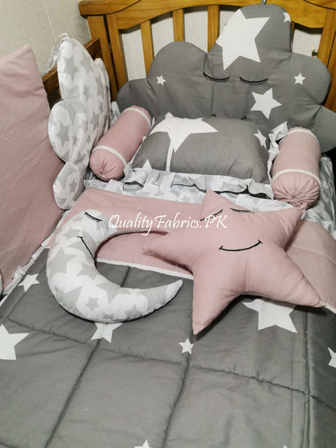 CS-747: Cloud Theme Cot Bedding Set