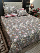 PC-764: 4 Pillows Cotton Bed Sheet