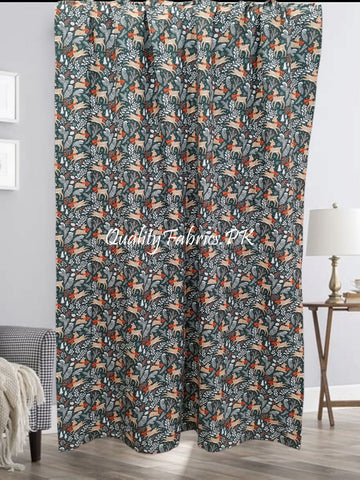 KC-78: Kids Curtain - Deer Theme