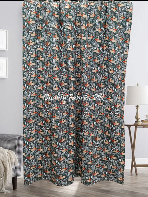 KC-78: Kids Curtain - Deer Theme