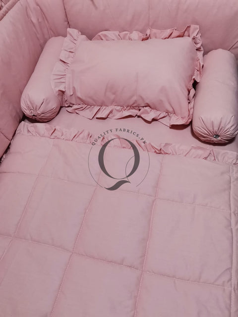 CS-824: Frill Theme Cot Bedding Set (Any Color)