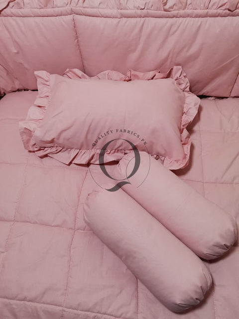 CS-824: Frill Theme Cot Bedding Set (Any Color)