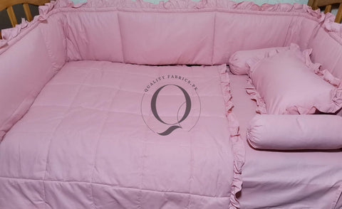 CS-824: Frill Theme Cot Bedding Set (Any Color)