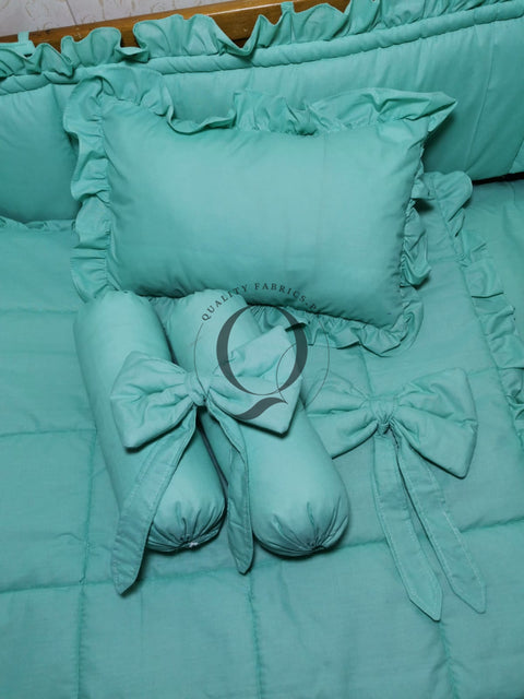 CS-840: Frill Theme Cot Bedding Set (Any Color)