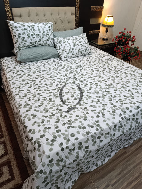 PC-966: 4 Pillows Cotton Bed Sheet