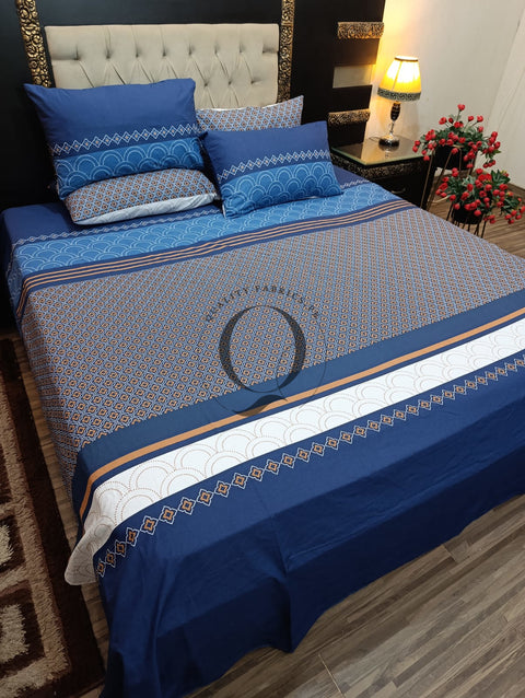 PC-967: 4 Pillows Cotton Bed Sheet