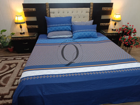 PC-967: 4 Pillows Cotton Bed Sheet