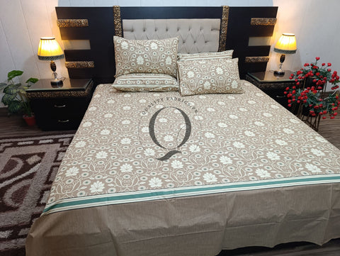 PC-971: 4 Pillows Cotton Bed Sheet