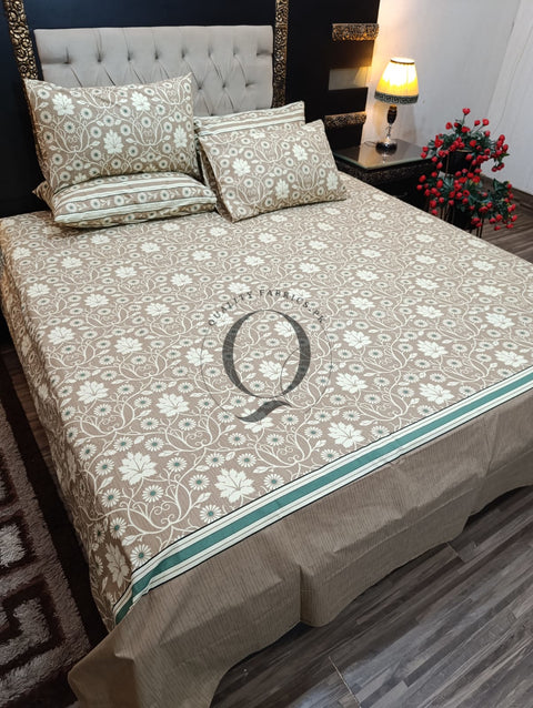 PC-971: 4 Pillows Cotton Bed Sheet
