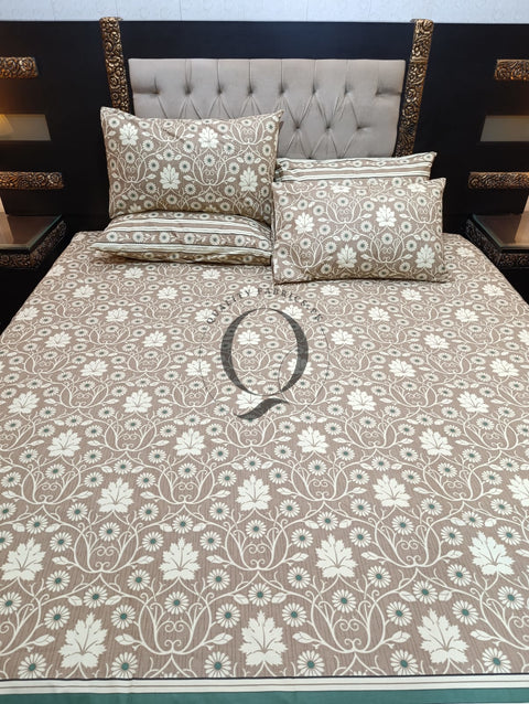 PC-971: 4 Pillows Cotton Bed Sheet