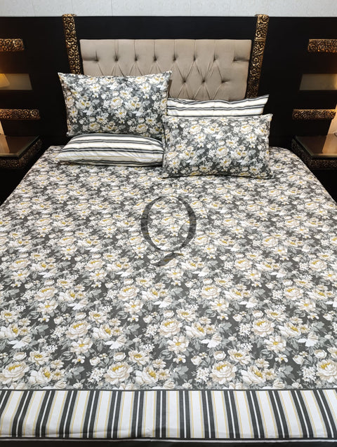 PC-972: 4 Pillows Cotton Bed Sheet