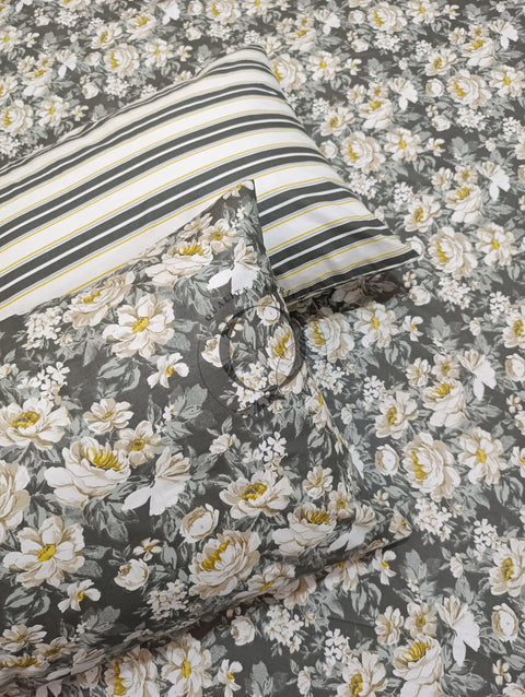 PC-972: 4 Pillows Cotton Bed Sheet