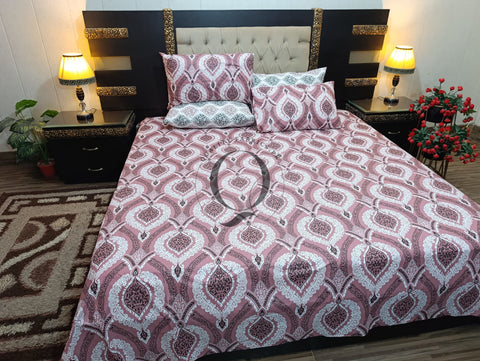 PC-976: 4 Pillows Cotton Bed Sheet