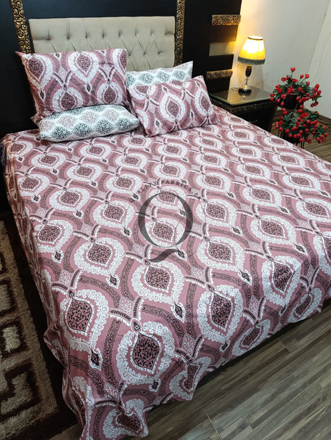 PC-976: 4 Pillows Cotton Bed Sheet