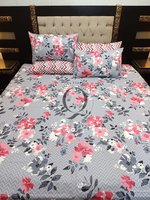 PC-980: 4 Pillows Cotton Bed Sheet