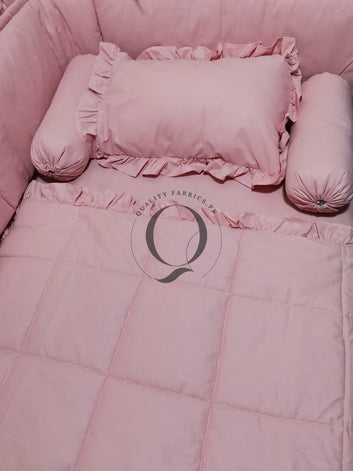 CS-983: Frill Theme Cot Bedding Set (Any Color)