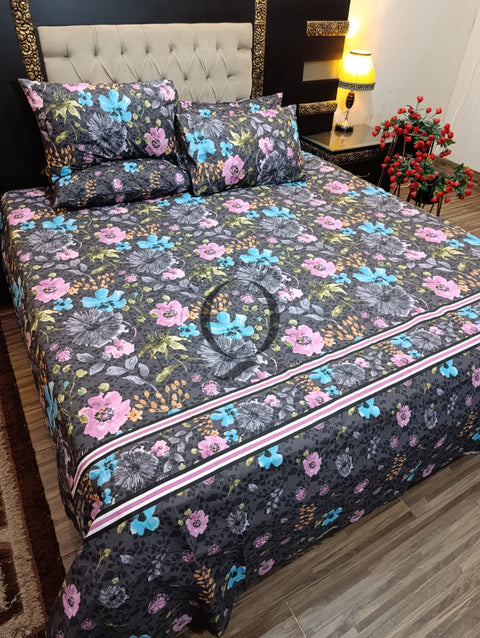 PC-986: 4 Pillows Cotton Bed Sheet