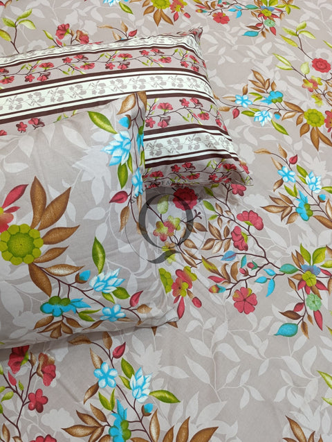 PC-987: 4 Pillows Cotton Bed Sheet