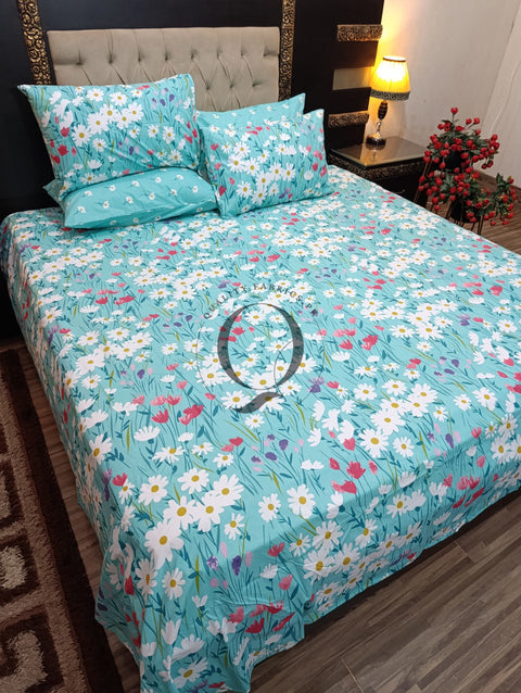 PC-988: 4 Pillows Cotton Bed Sheet