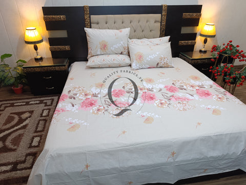 PC-993: 4 Pillows Cotton Bed Sheet