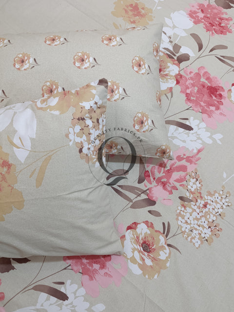 PC-993: 4 Pillows Cotton Bed Sheet
