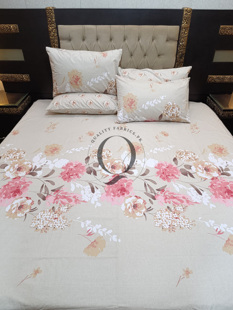 PC-993: 4 Pillows Cotton Bed Sheet