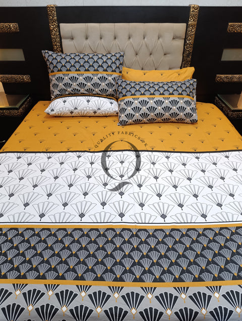 PC-998: 4 Pillows Cotton Bed Sheet