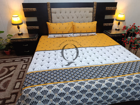 PC-998: 4 Pillows Cotton Bed Sheet