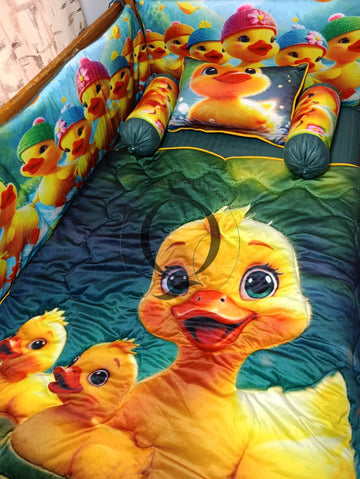 CS-998: Cot Bedding Set - Duckling Theme