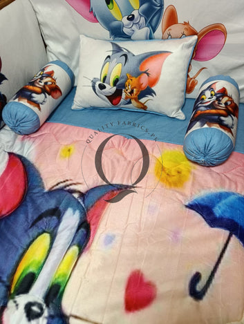 CS-999: Cot Bedding Set - Tom & Jerry Theme