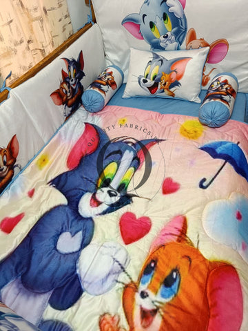 CS-999: Cot Bedding Set - Tom & Jerry Theme