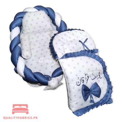 Braided Snuggle Bed & Sleeping Bag with Name