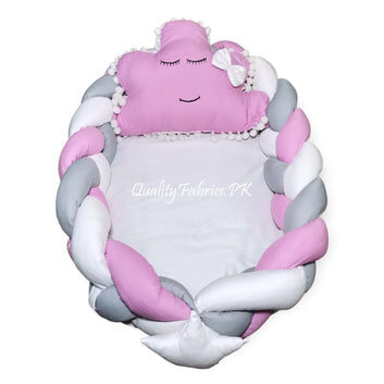 Braided - Snuggle Bed with Cloud Set (Pink)