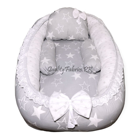 Grey Stars Theme - Snuggle Bed