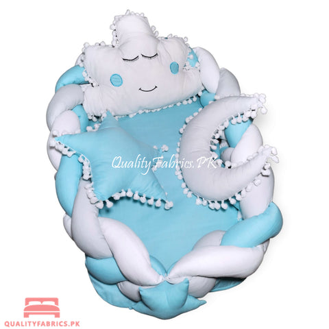 Braided - Snuggle Bed with Cloud Set (Sea Green Theme)