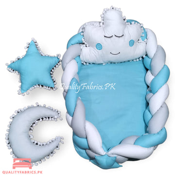Braided - Snuggle Bed with Cloud Set (Sea Green Theme)