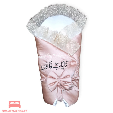 Customized Name - Peach Theme Frill - Sleeping Bag