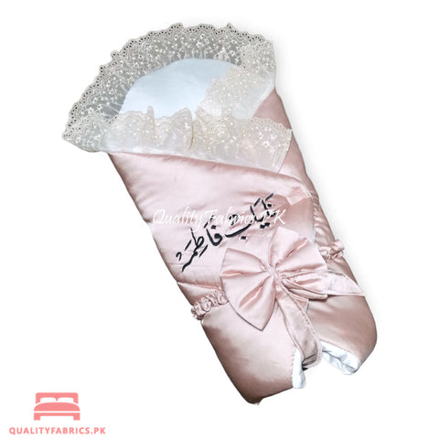 Customized Name - Peach Theme Frill - Sleeping Bag