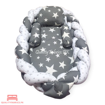 Grey Stars Braided - Snuggle Bed