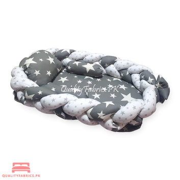 Grey Stars Braided - Snuggle Bed
