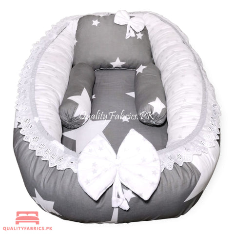 Grey Stars Theme - Snuggle Bed