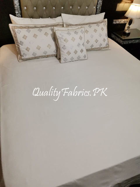 CS-427: BRIDAL 8 PIECE COMFORTER SET (Block Printing & Cotton Satin Premium Quality)
