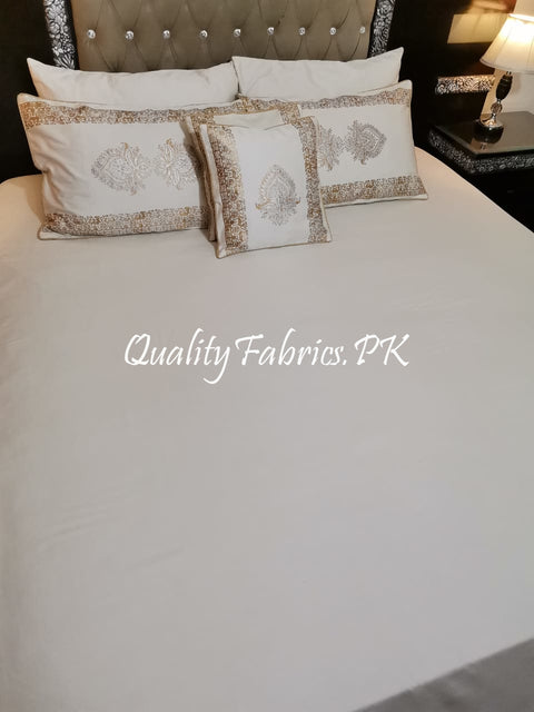 CS-428: BRIDAL 8 PIECE COMFORTER SET (Block Printing & Cotton Satin Premium Quality)