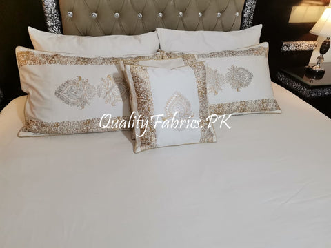 CS-428: BRIDAL 8 PIECE COMFORTER SET (Block Printing & Cotton Satin Premium Quality)